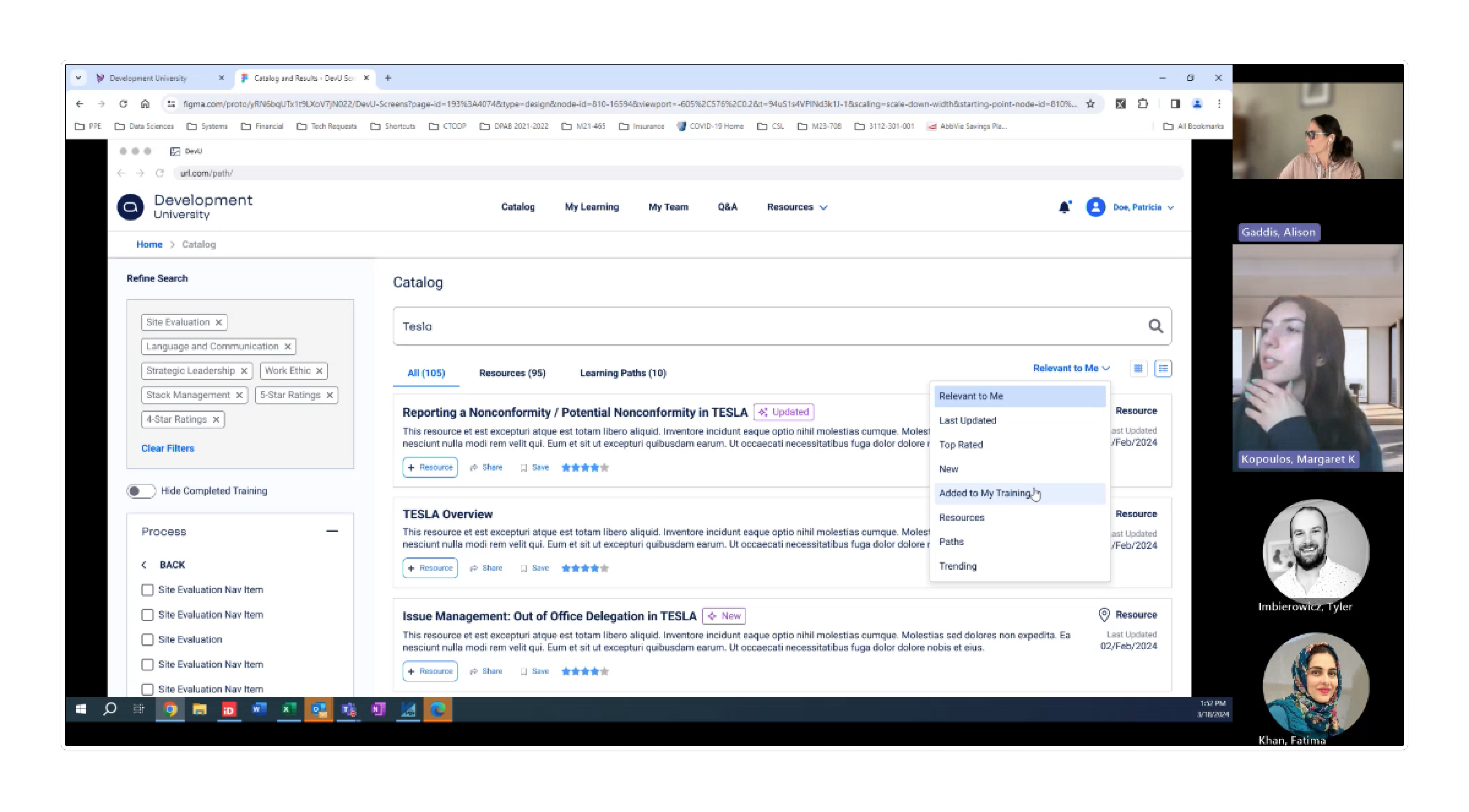 Usability Study with Users 