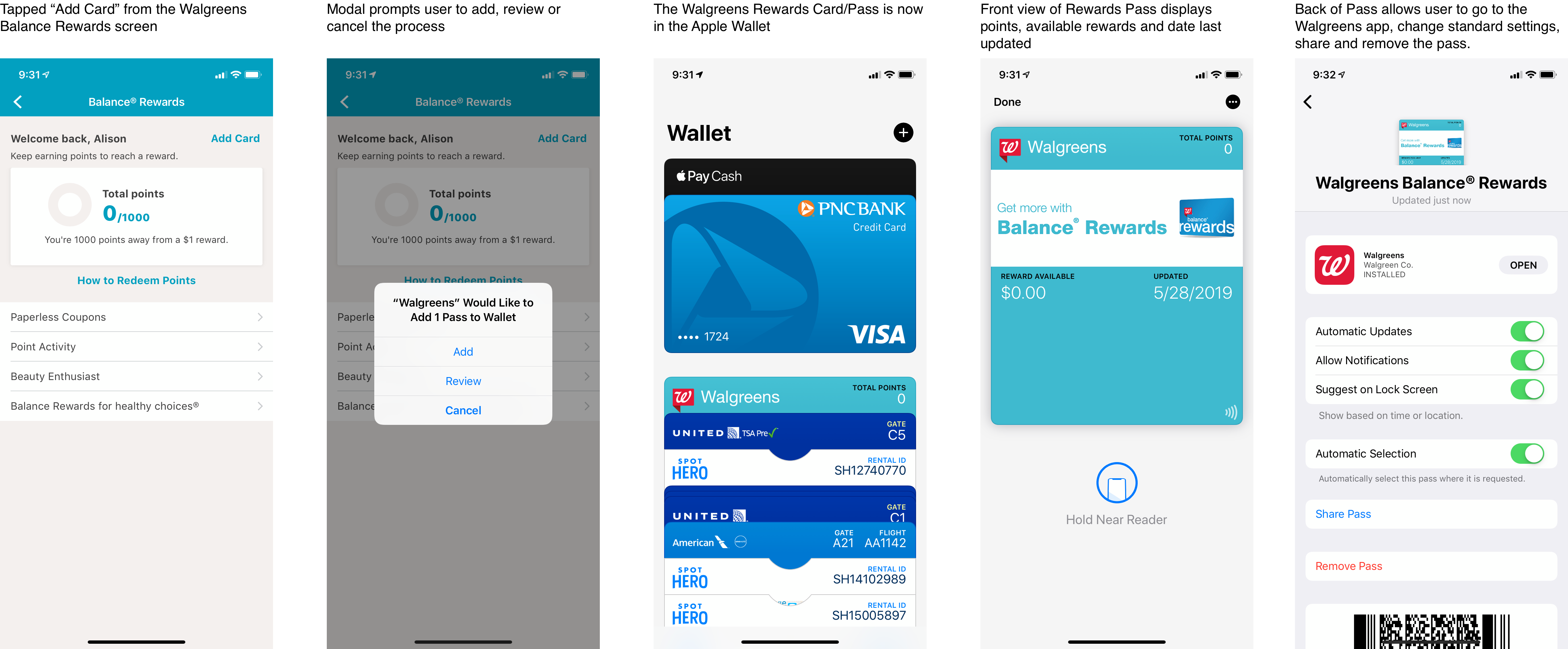 Apple Wallet pass examples
